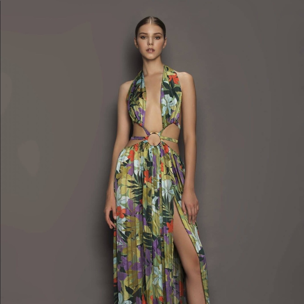 Bronx and Banco Tropics Maxi Dress Gown Large